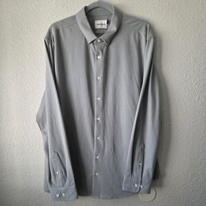 Men's Sz XL Long Sleeve Button Down Casual Shirt Goodfellow & Co Gravel Gray NWT